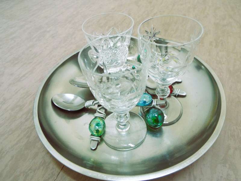 vintage ,,Nice lot of 11 items  crystal glass and more