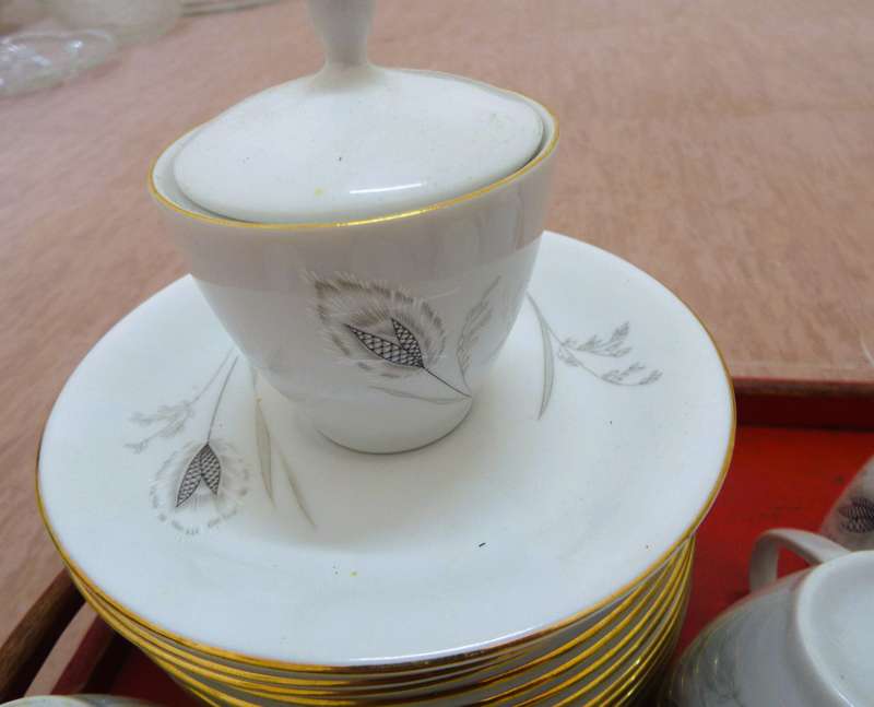 vintage ,,Hartel Jaob Rare German Bavaria , lot of 28 items   12 tea cups and 12 sources as 1 lot