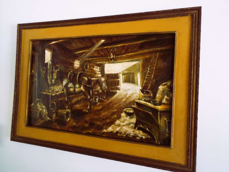 beautiful RARE art signed by the artist oil on canvased