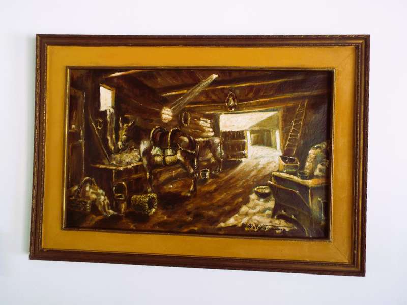 beautiful RARE art signed by the artist oil on canvased
