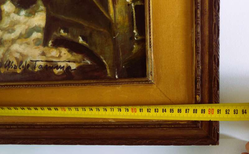 beautiful RARE art signed by the artist oil on canvased