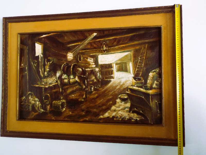 beautiful RARE art signed by the artist oil on canvased