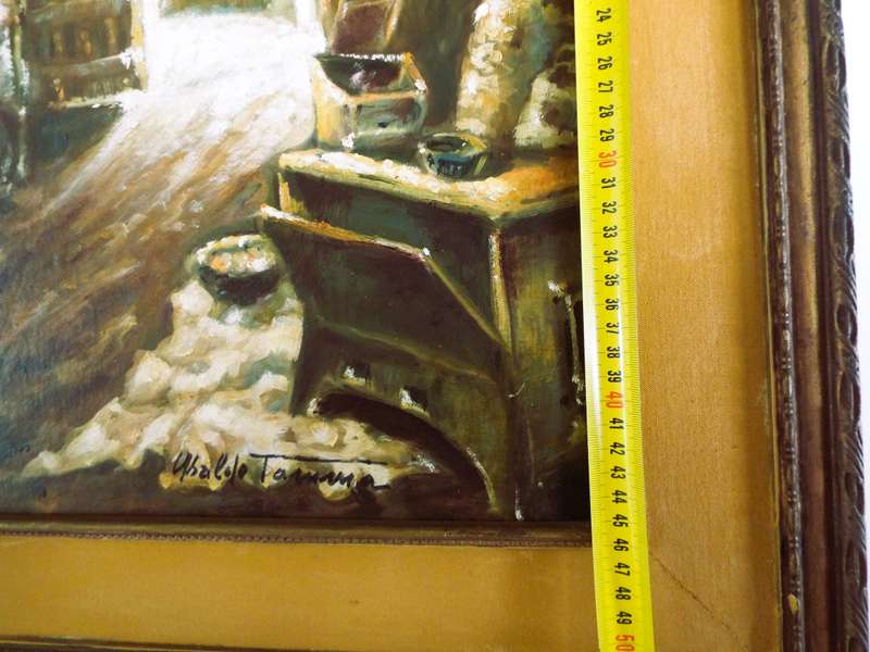 beautiful RARE art signed by the artist oil on canvased