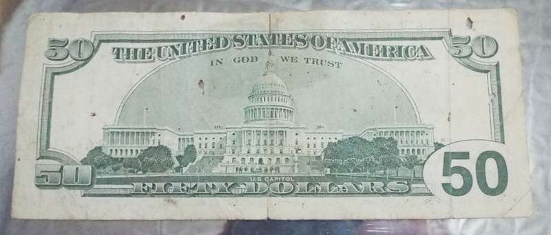 50 USA DOLLAR BILL (TRAVEL MONEY)