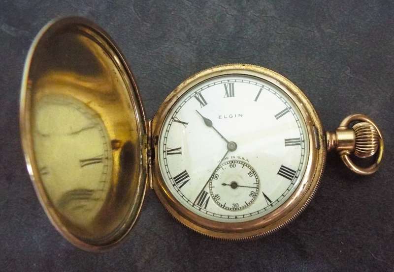Rare antique  Elgin gold Pocket Watch with serial and cace numbers