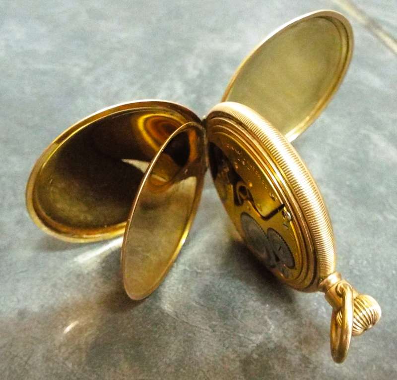 Rare antique  Elgin gold Pocket Watch with serial and cace numbers