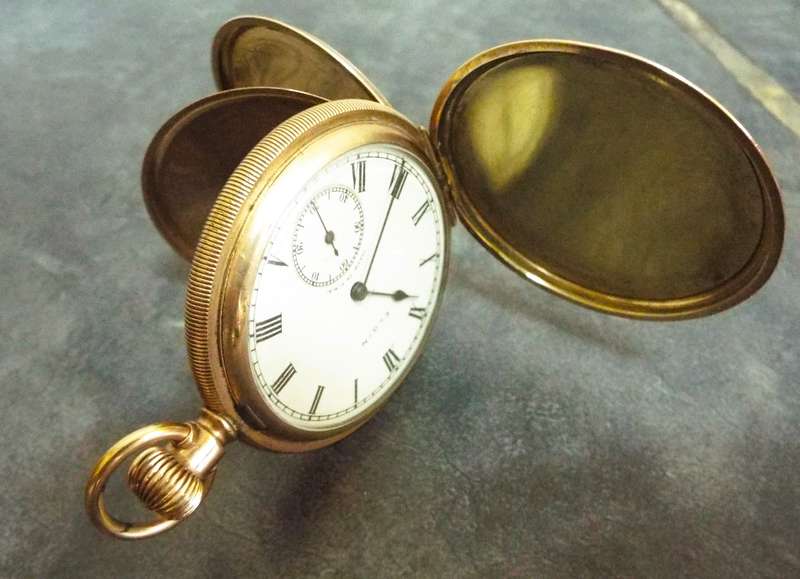 Rare antique  Elgin gold Pocket Watch with serial and cace numbers