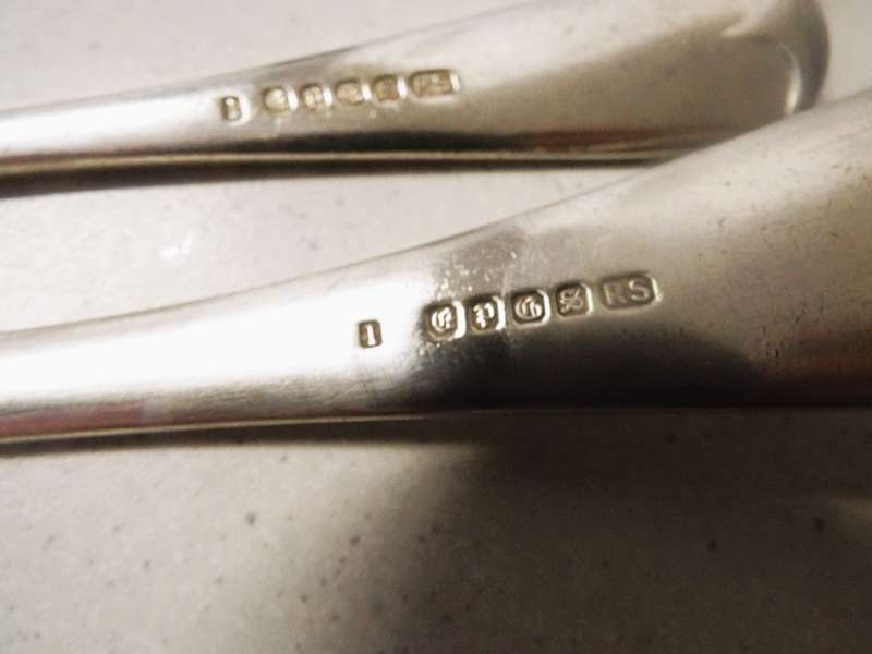 4 x very nice antique spoons as 1 lot