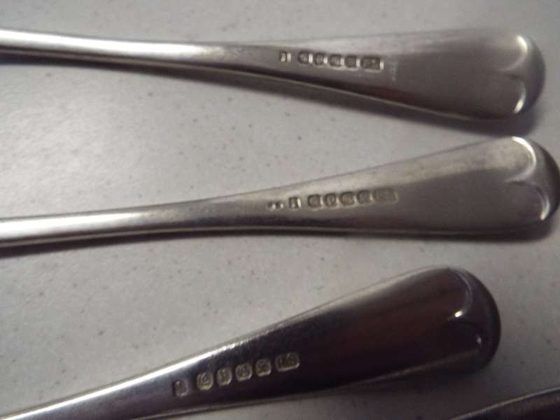 4 x very nice antique spoons as 1 lot
