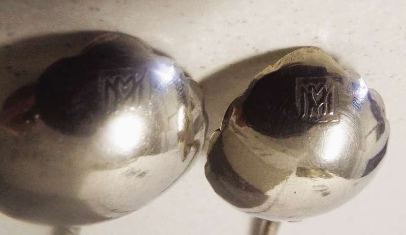 1900-1940 ANTIQUE/VTG SILVER INDONISIA WAYANG COCKTAIL SET IN SILVER