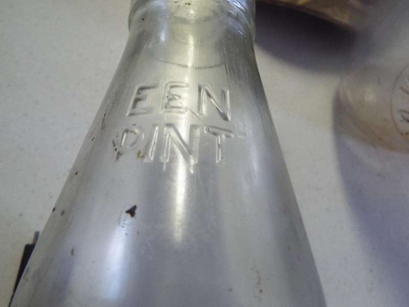 RARE Antique Hand Blown Late 1800s MILK BOTTLES X 3
