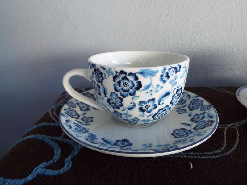 vintage BLOU EN WIT   lot
