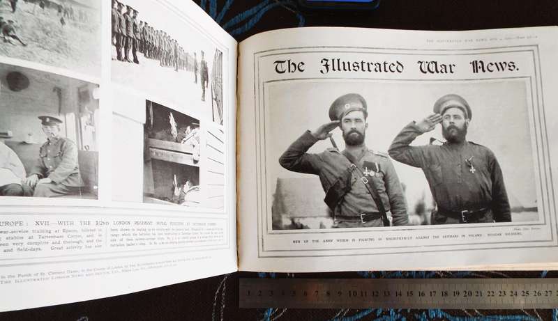Antique book: The Illustrated War News 1913-1915