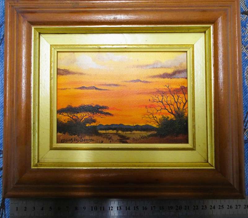 Investment Art: Oil on Board by Edgar Valentine Odendaal