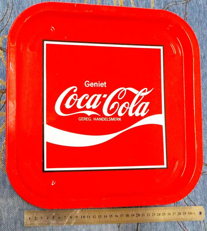 SUPER NICE RARE Vintage coca cola enamel tray