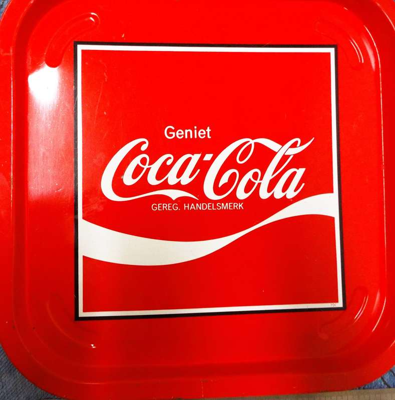SUPER NICE RARE Vintage coca cola enamel tray