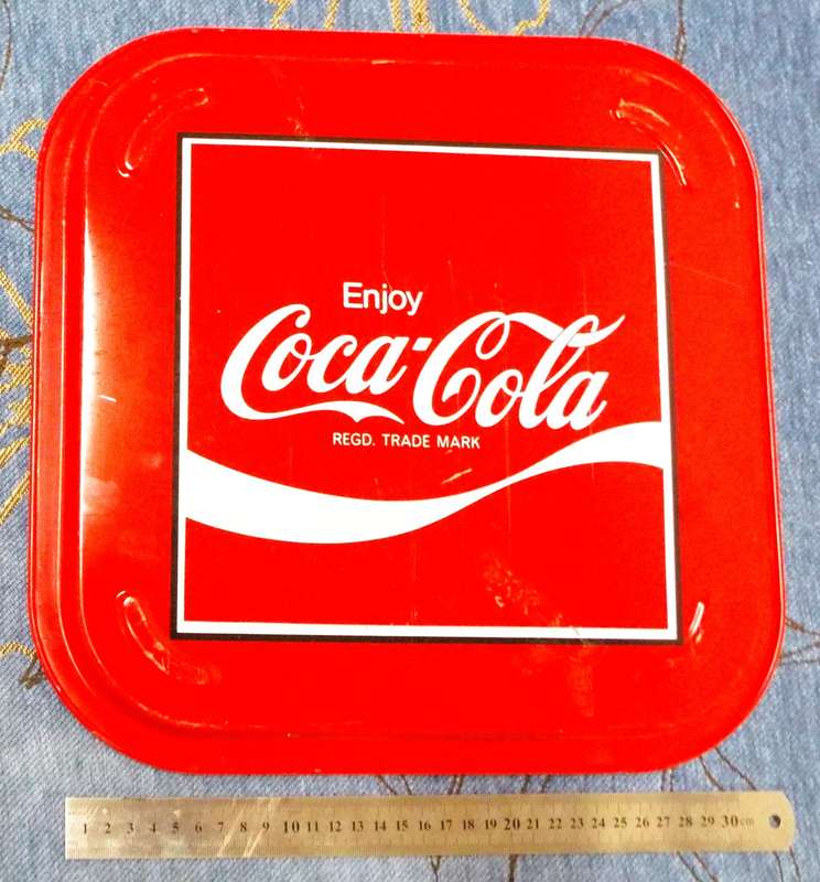 SUPER NICE RARE Vintage coca cola enamel tray