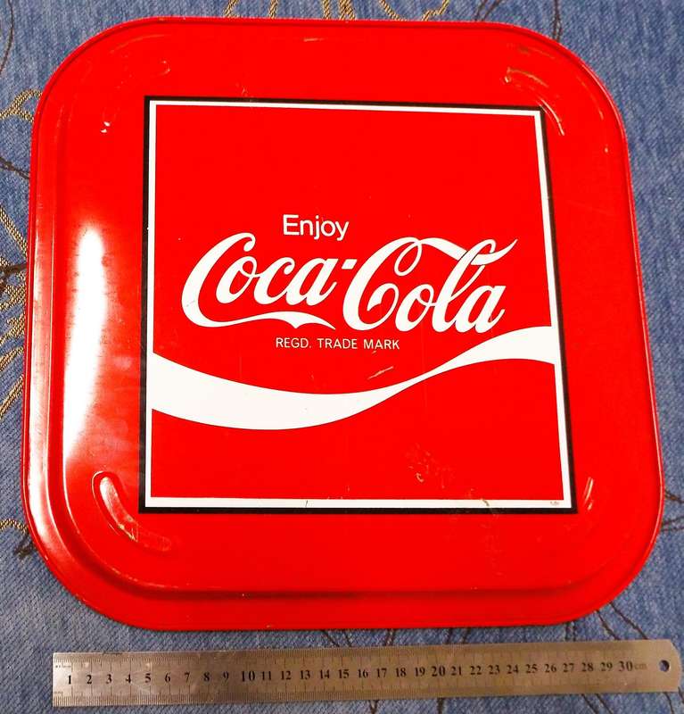 SUPER NICE RARE Vintage coca cola enamel tray