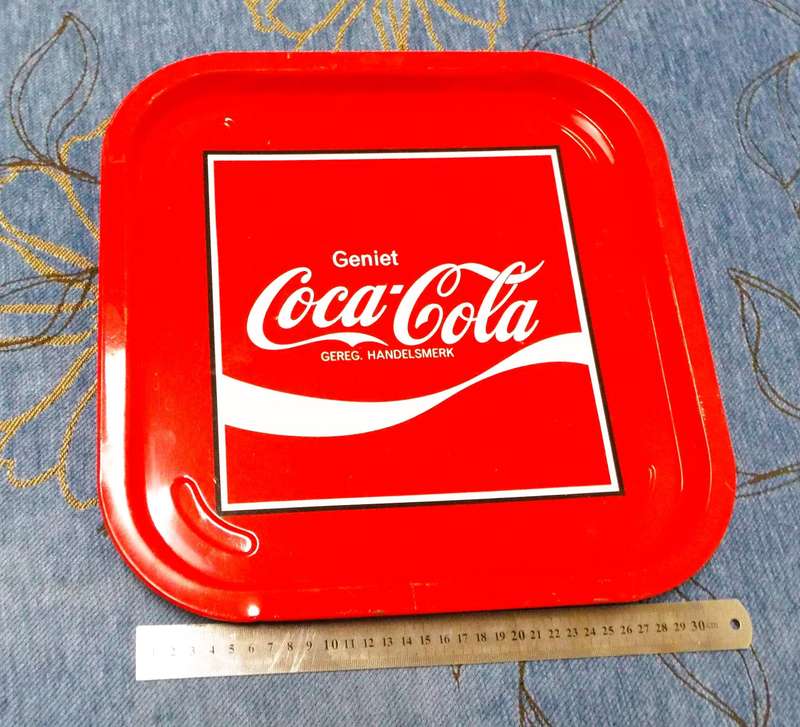 SUPER NICE RARE Vintage coca cola enamel tray