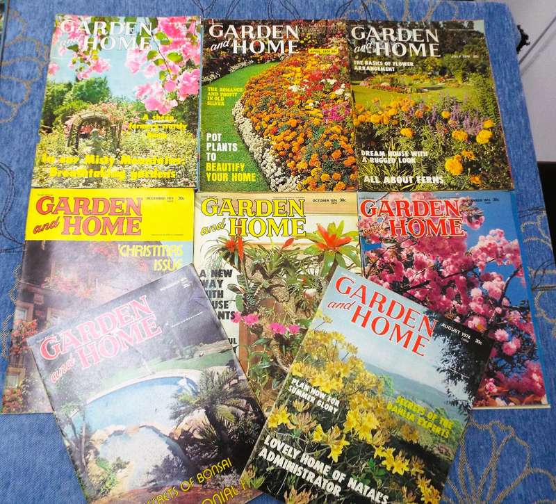 WOW 8 X 1974 GARDEN & HOME magazines as 1 lot