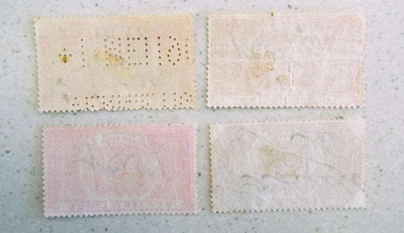 4 x V.R.I STAMPS