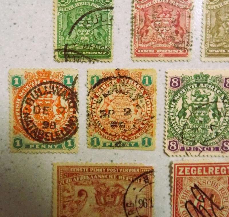 SOME BRITISH SOUTH AFRICA COMPANY STAMPS
