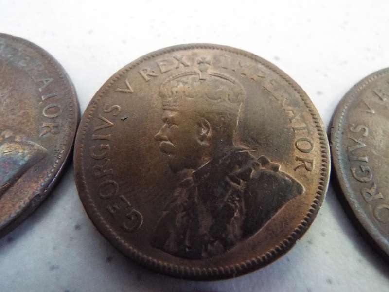 10 x king George the v  penny coins