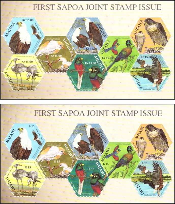 2008 SAPOA First Joint Stamp Issue Sheetlets Complete UMM(**) Incl. Rare Malawi & Angola Sheetlets