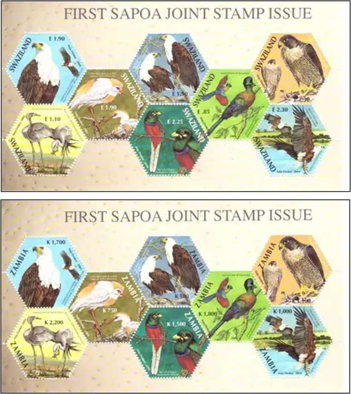 2008 SAPOA First Joint Stamp Issue Sheetlets Complete UMM(**) Incl. Rare Malawi & Angola Sheetlets