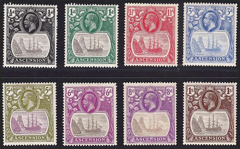 1924 Ascension KEVII MM(*) S/Set (8d no gum)  @ CV  R3,850+