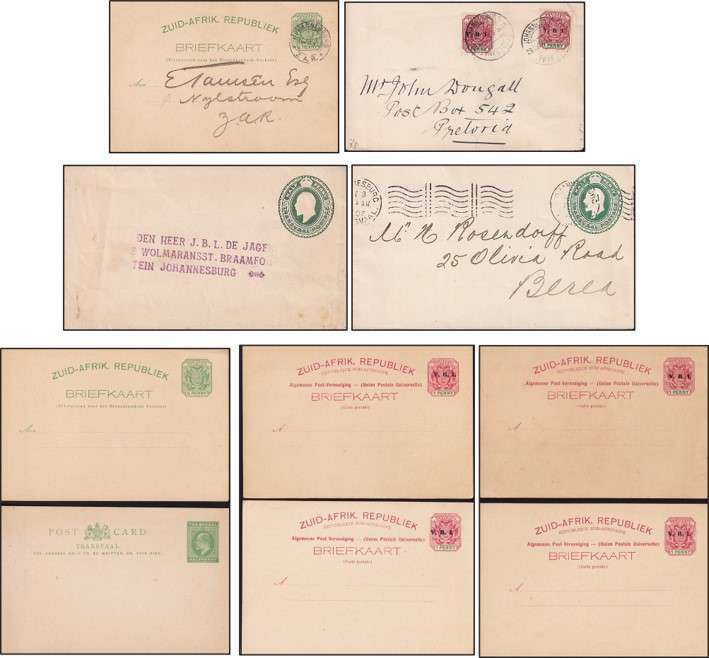 Transvaal, V.R.I. & ZAR Covers, PCs & Letter Cards(Tamsen) Selection - Used/Unused