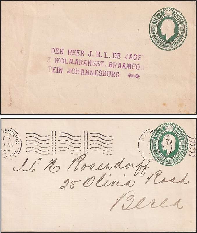 Transvaal, V.R.I. & ZAR Covers, PCs & Letter Cards(Tamsen) Selection - Used/Unused