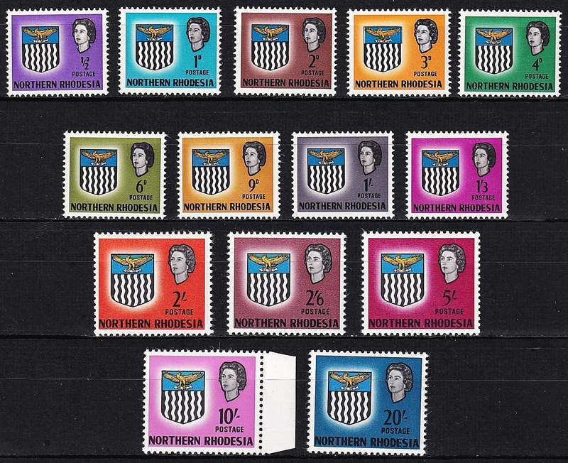 1963 N.Rhodesia QEII UMM(**) Set CC.75/88  @ CV  R1,491