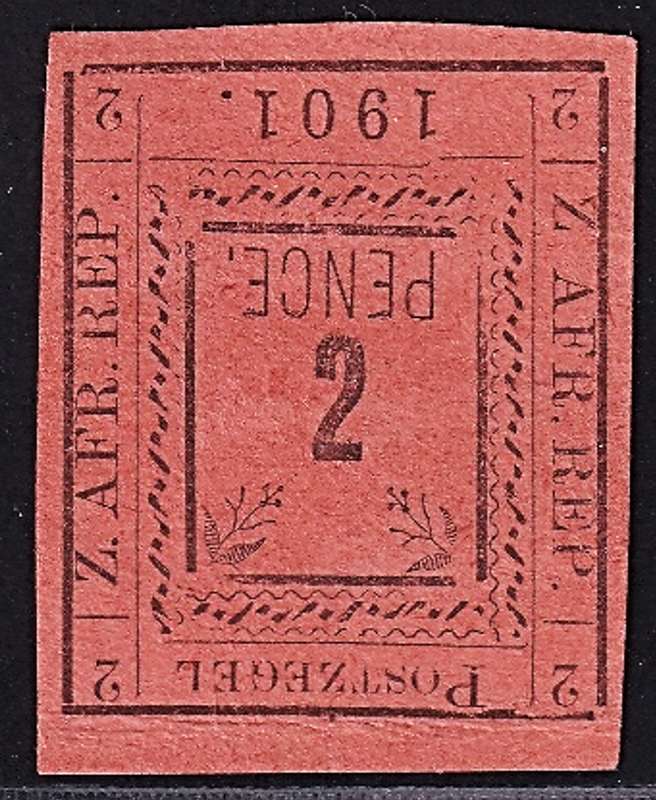 1900 Pietersburg 2d Type II CC.8 Mint(No Gum) with Inverted "2" - RARE!