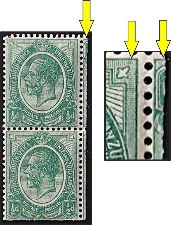1913 Union ½d KH MM/UMM Booklet Pair (Inv Wmk) Cut with Tete Beche Margin Intact - RARE