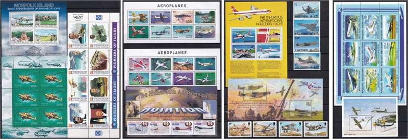 Aircraft Thematic Minisheets UMM(**) - Great Thematic!