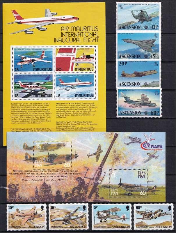 Aircraft Thematic Minisheets UMM(**) - Great Thematic!