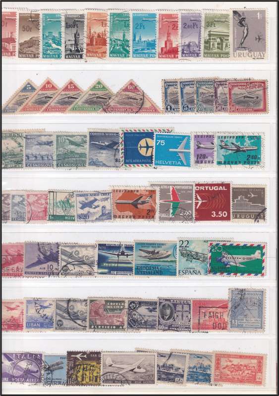 Folder with Huge Lot of Aircraft Thematic Stamps & Covers - Great Lot!!!
