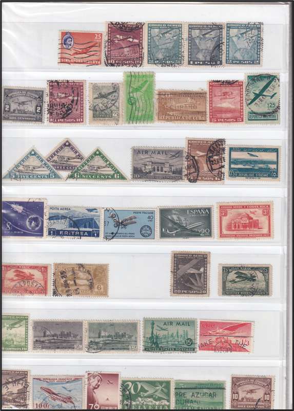 Folder with Huge Lot of Aircraft Thematic Stamps & Covers - Great Lot!!!