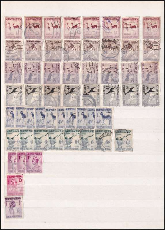 Green Album (16 page/32 Sides) in Good Condition with Good Value SWA Issues - Nice Study Lot!