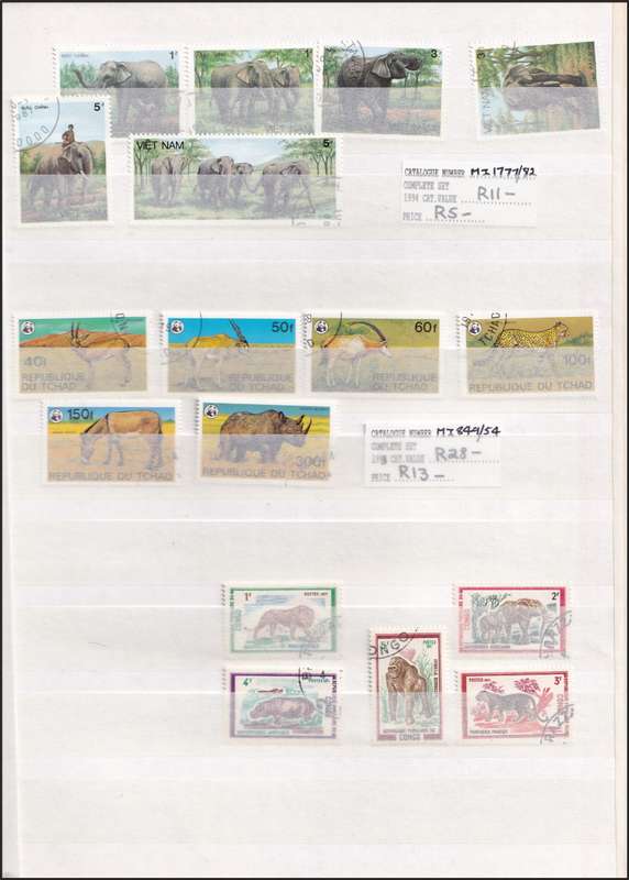 Lighthouse Stockbook (16 page/32 Sides) in Good Condition with Free Animal Stamps