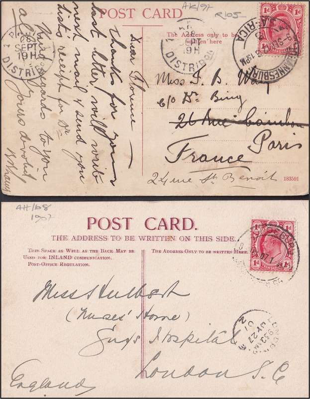 Early Transvaal/ZAR Postcards/Covers/Postmarkng (x14)- Nice Study Lot