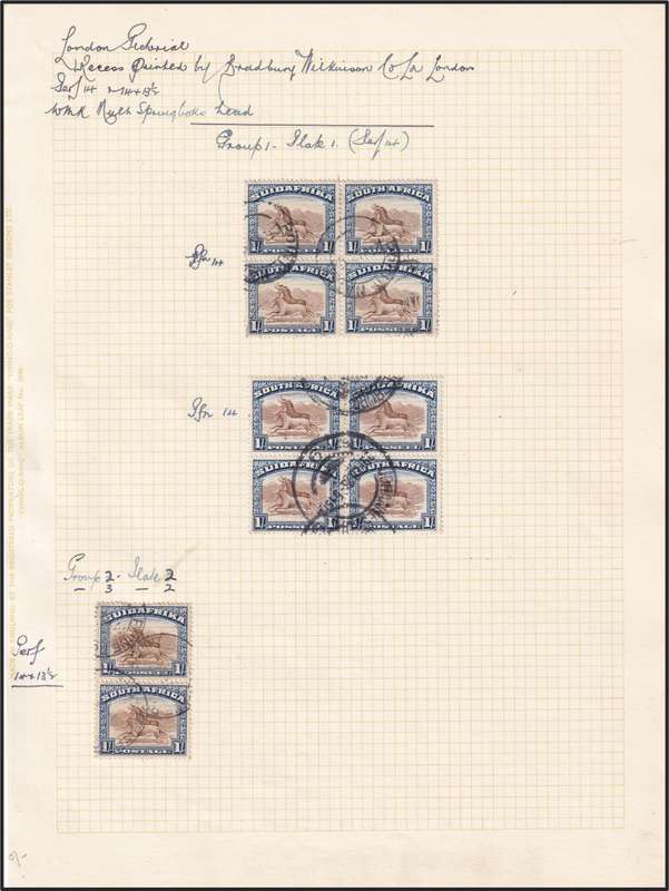1926/7 Union London Printing Issues Written Up Study on Pages & Varieties