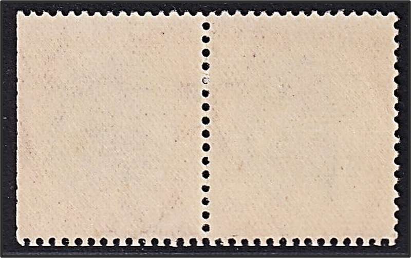 1930 Union 1d ROTO UMM(**) Pair -  Variety - Blurred Ship/Double Black Printing - Rare