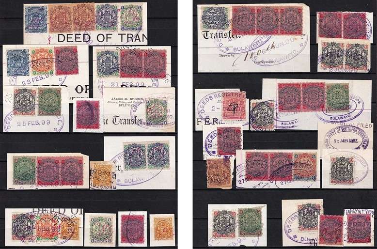 BSAC Early Issues Used Fiscally on Piece - Great Study Lot!