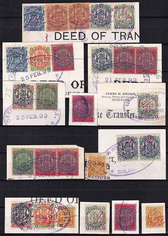 BSAC Early Issues Used Fiscally on Piece - Great Study Lot!