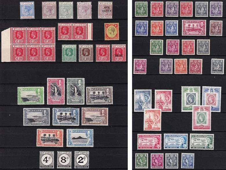 St. Lucia Mint(*) S/Sets & Issues - Great Value Lot!