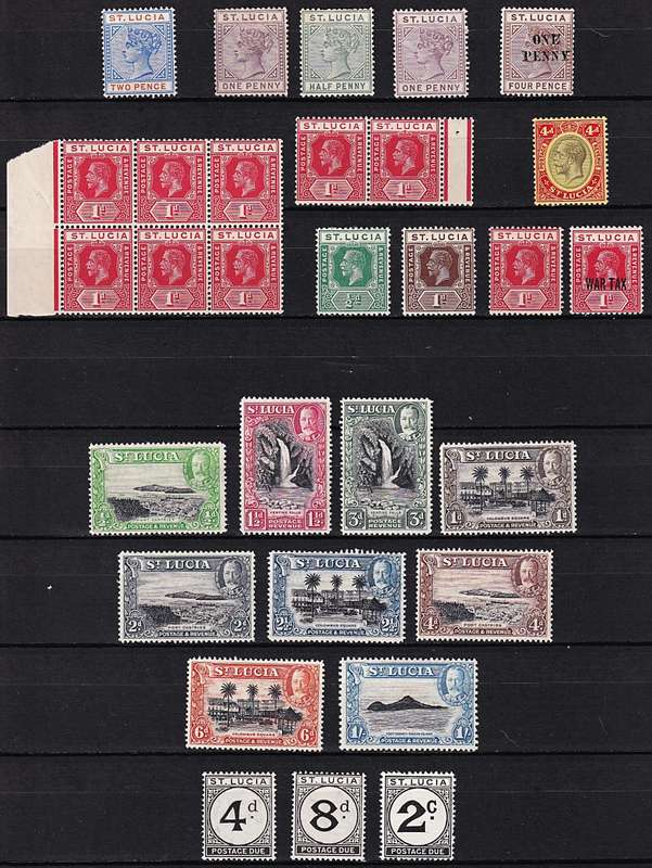 St. Lucia Mint(*) S/Sets & Issues - Great Value Lot!