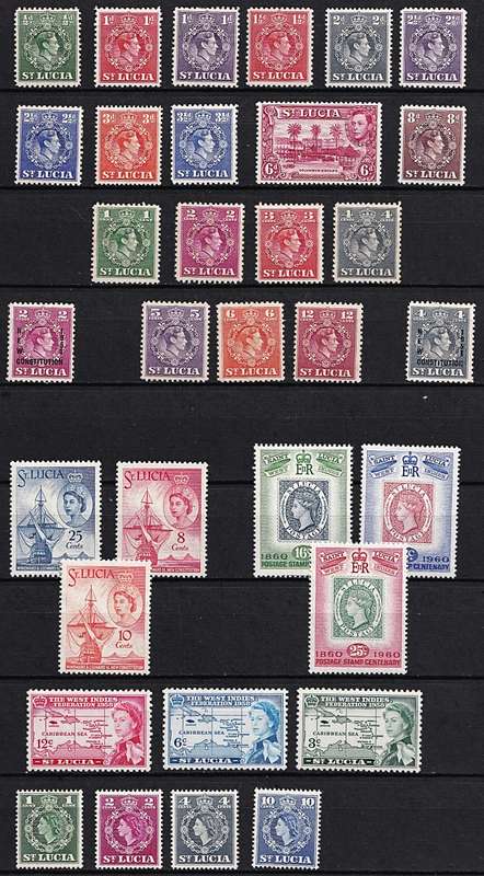 St. Lucia Mint(*) S/Sets & Issues - Great Value Lot!