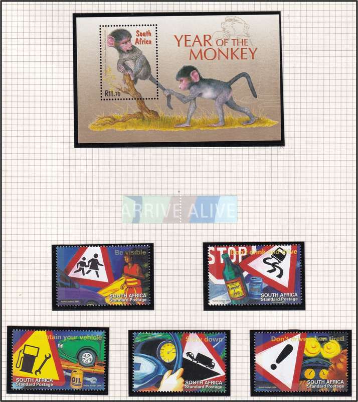 2004 RSA UMM(**) Year Issues in Singles, Minisheets etc @ CV  R2,833